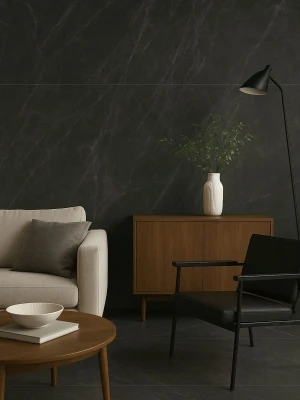 Matētas flīzes TOSCANA NERO CARVING, 60x120 cm, LE