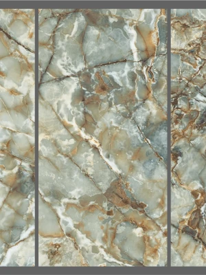 Glancētas flīzes ar zelta kristāliem GOLDEN EMERALD, 60x120 cm, TS