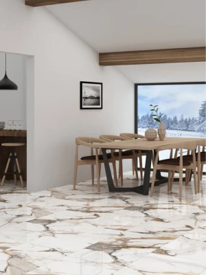 Glossy tiles MARMORE BEIGE, 60x120 cm, DE