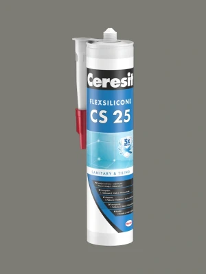 Sanitārais silikons CS25, 280 ml, 15 BAZALT