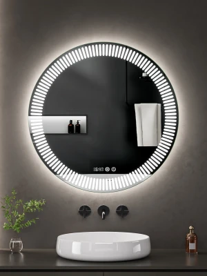 LED spogulis ar apsildes funkciju STELLARA, Ø 80 cm, 2700-6500K, 26W, 2904Lm, IP44