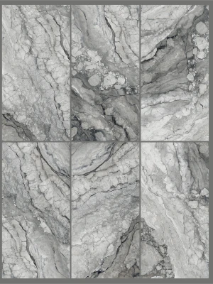 Glancētas flīzes MARMO GRIGIO ANTICA HIGH-GLOSSY, 60x120cm, SC