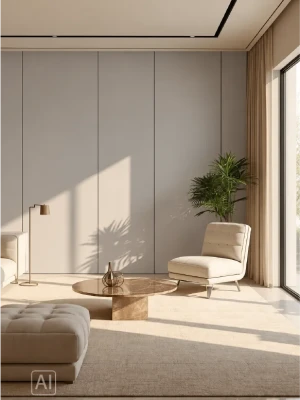 Premium klases bambusa WPC sienas panelis Grey Matte Mono, 2800 × 1200 × 8 mm