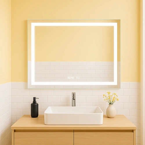 LED spogulis ar apsildes funkciju CELESTA, 60 x 80 cm, 2700-6500K, 50W, 2844Lm, IP44