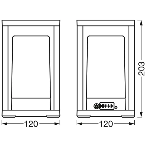 Умный светильник со встроенным аккумулятором SMART+ TABLE FRAME MULTICOLOR