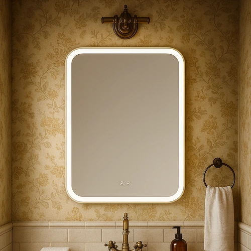 LED spogulis ar apsildes funkciju GEMMA, 110 x 70 cm, 2700-6500K, 73W, 3872Lm, IP44