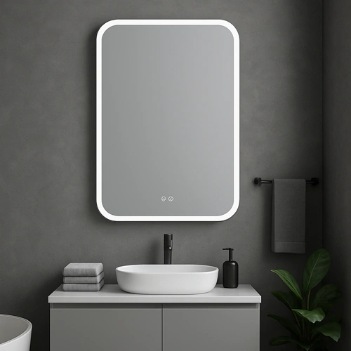 LED spogulis ar apsildes funkciju GEMMA, 110 x 70 cm, 2700-6500K, 73W, 3872Lm, IP44