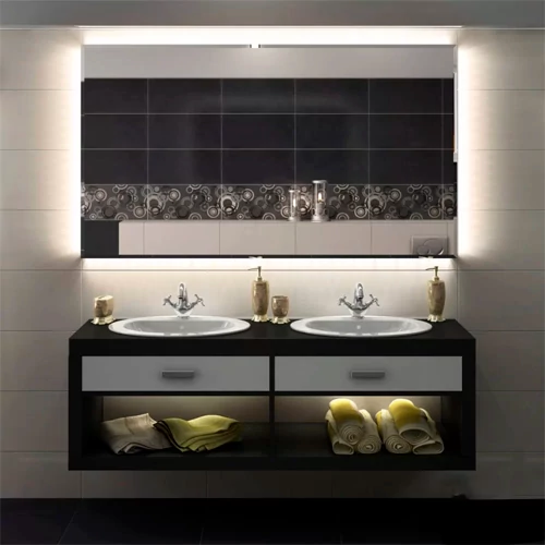 Anodized tile aluminum profile for LED strip HB-52.5X13.3BCD