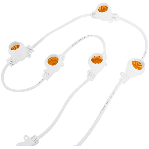 LED āra dārza 100m virtene dārzam un terasēm E27 spuldzēm