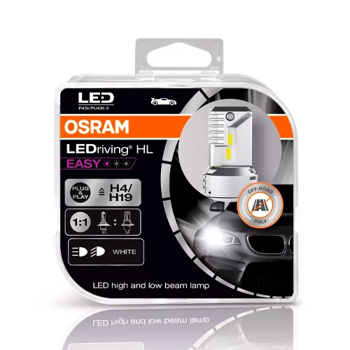 LED лампы H4/H19, 16.5W, 6500K, 12V, серия LEDriving HL EASY