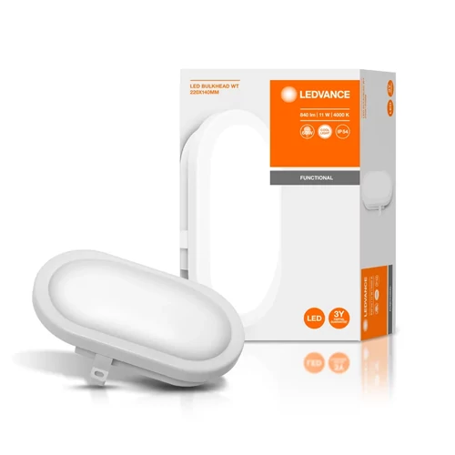 Facade luminaire 11W, 4000K, IP54 LED BULKHEAD