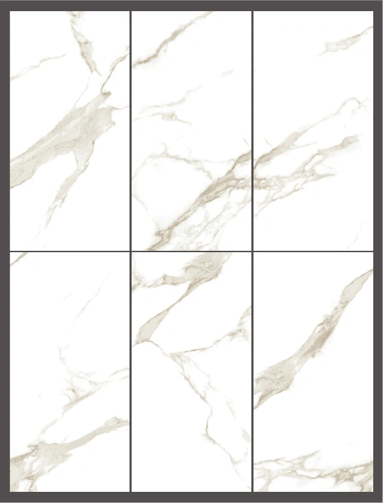 Глянцевая плитка ITALIAN STATUARIO GOLD, 60x120 cm, AM