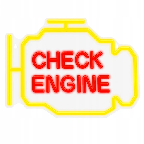 LED световая неоновая панель, вывеска - CHECK ENGINE