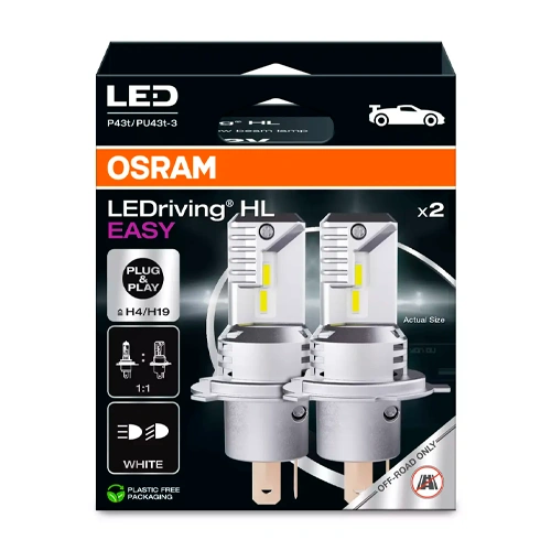 LED spuldzes H4/H19, 16.5W, 6500K, LEDriving HL EASY sērija