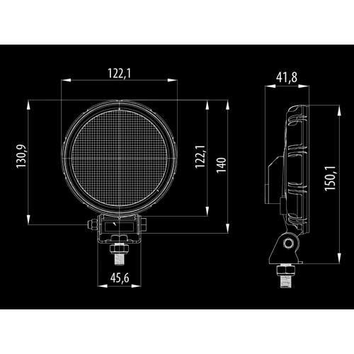 Papildu auto darba gaismas lukturis BullPro, 21W, 12-36V, 5700K
