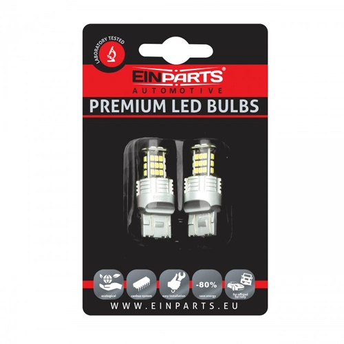 LED spuldzes W21/5W, 6000K, 10-30V