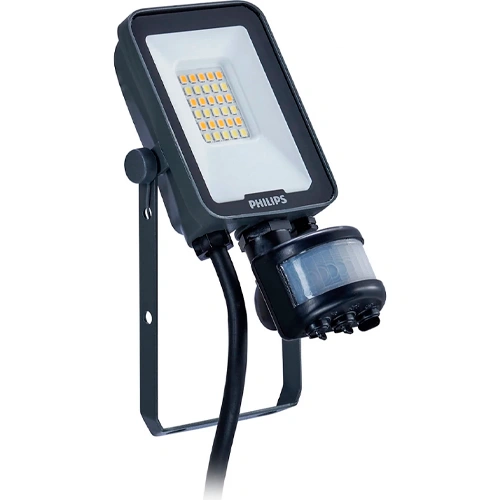 LED Уличный прожектор с сенсором 10W, 1100-1200lm, Теплый – нейтральный – холодный белый, IP65, IK07