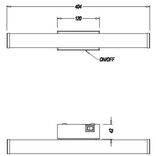 LED Gleznu un spoguļu sienas lampa MATTIMO, 4.3W, 450Lm, IP44, 3000K