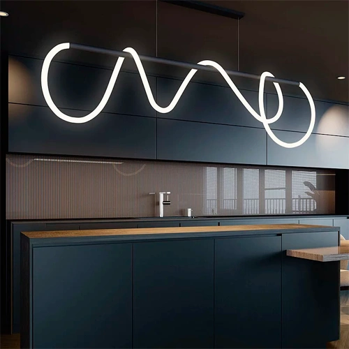 Ekskluzīva piekaramā lampa NEON FLEX, 5mx20W, 5mx1460Lm, 3000K