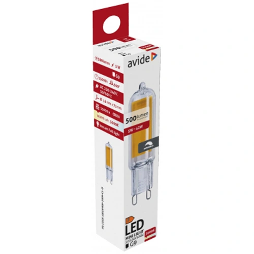LED Dimmējama spuldze G9, 5W, 3000K, 500Lm, 360°