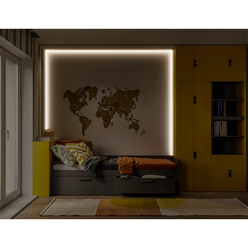 LED лента COB с пультом и аудиоприемником 3m, 4.2W/m, RGB+WW, IP20