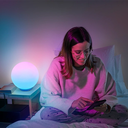 LED Viedais gaismeklis 3.5W, CCT + RGB, USB-A, 5V, 230Lm, SMART+ BALL MAGIC