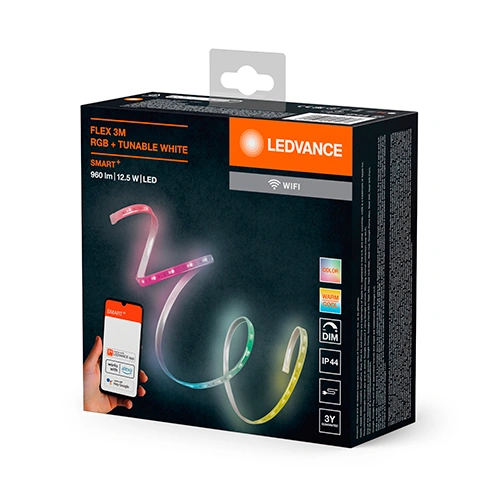 Умная LED лента 3m, 4.2W/m, RGBTW, IP44