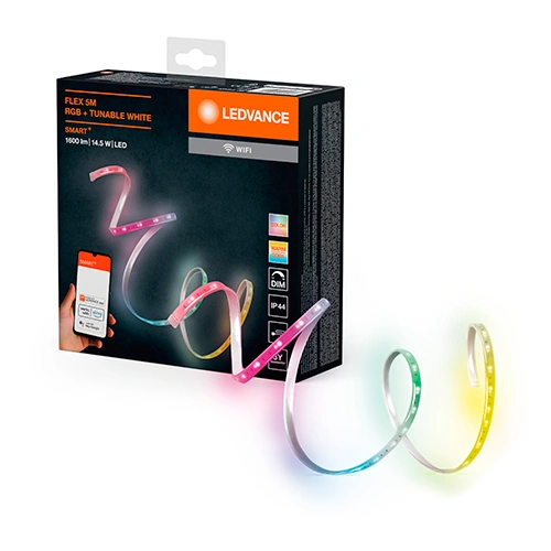 Viedā LED lente 5m, 2.9W/m, RGBTW, IP44