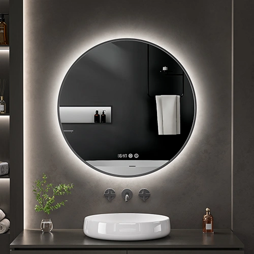 LED spogulis ar apsildes funkciju OMBRA, Ø 80 cm, 2700-6500K, 55W, 2723Lm, IP44