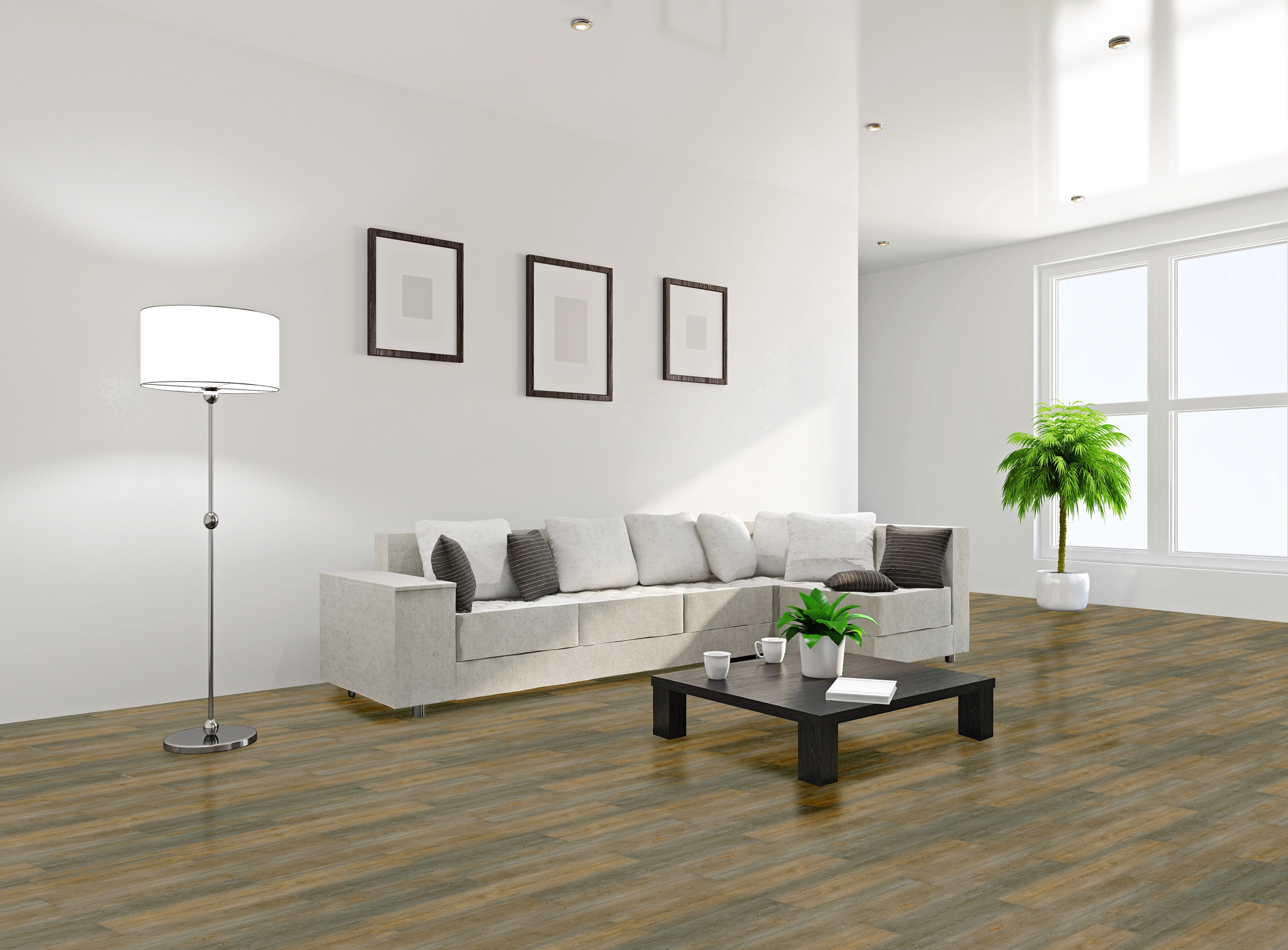 Quartz vinyl tiles AMATO 1408, SPC, Click system