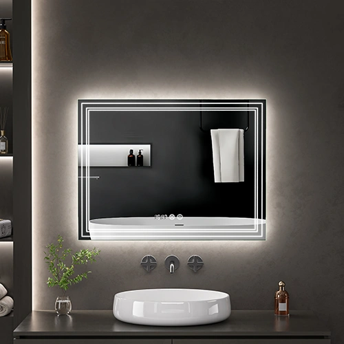 LED spogulis ar apsildes funkciju TESORO, 60 x 80 cm, 2700-6500K, 49W, 2723Lm, IP44