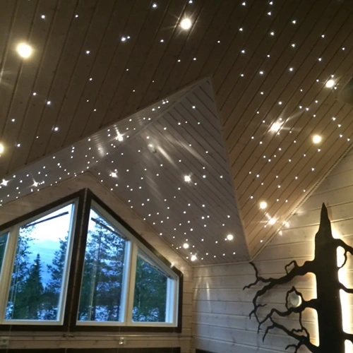 LED Zvaigžņotā debess komplekts, saunām, bērnu istabām, vanas istabām, 12 gaismekļi, 3000K, IP54, 70°, zelts korpuss