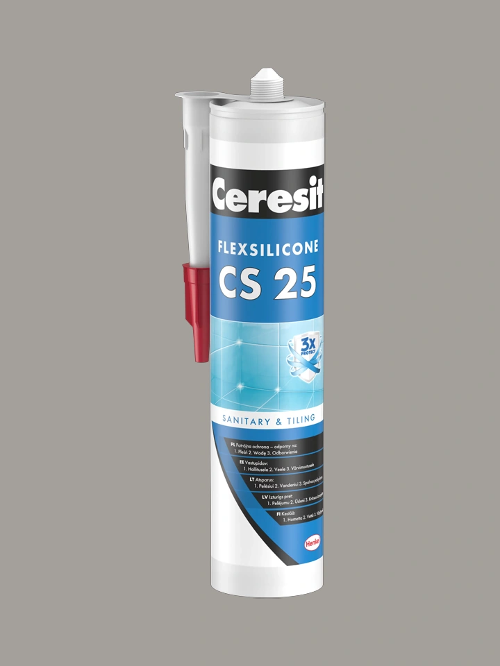 Sanitārais silikons CS25, 280 ml, 13 ANTRACITE