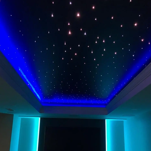 LED Zvaigžņotā debess komplekts, saunām, bērnu istabām, vanas istabām, 12 gaismekļi, 3000K, IP54, 70°, zelts korpuss