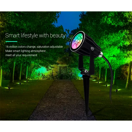 LED умный садовый и фасадный светильник 6Вт, RGB+CCT, IP66