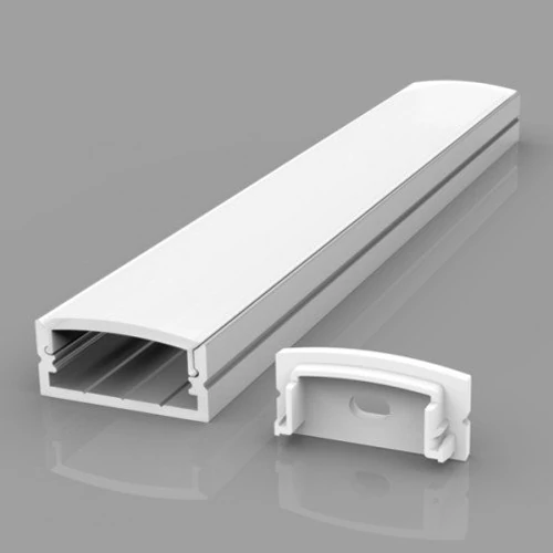 Anodized aluminum profile for 1-2 rows of LED strip HB-30X10