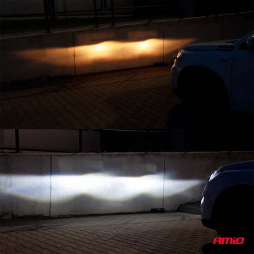 LED spuldzes H8/H9/H11, 38W, 6500K, 12-24V, COB sērija