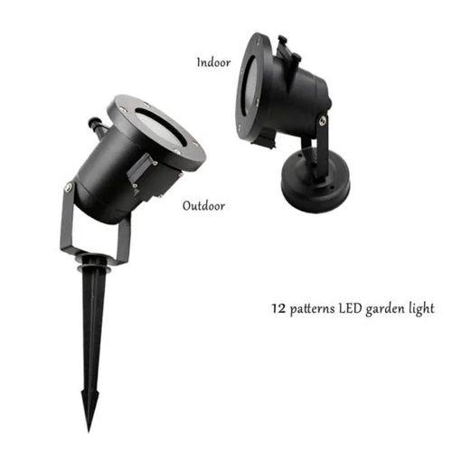 Ūdensizturīgs lāzerprojektors dārzam un mājai - 12 slaidi - kārtiņas