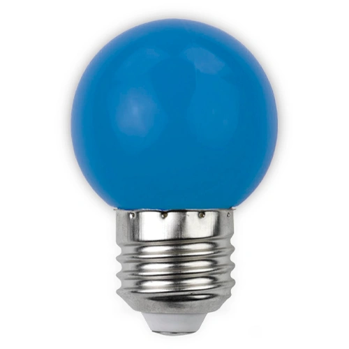 LED Dekoratīvā spuldze E27, G45, 1W, 30Lm, 200°, zilā
