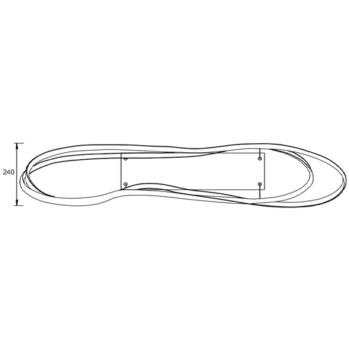 Pendant light NALA, 57W, 6800lm, 2300+3000+4000K