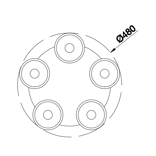 Подвесной светильник BARRET, excl. 5xE14, max 10W