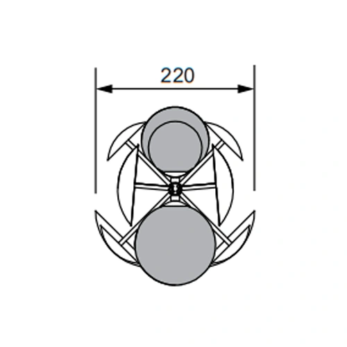 Piekaramā lampa BUBBLE, excl. 10xG9, max 10W