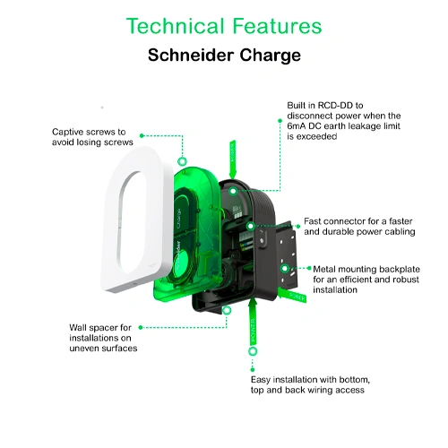 Auto uzlādes stacija, 1P+N, 3P+N, 1xT2S, 7,4/11/22kW, 16/32A