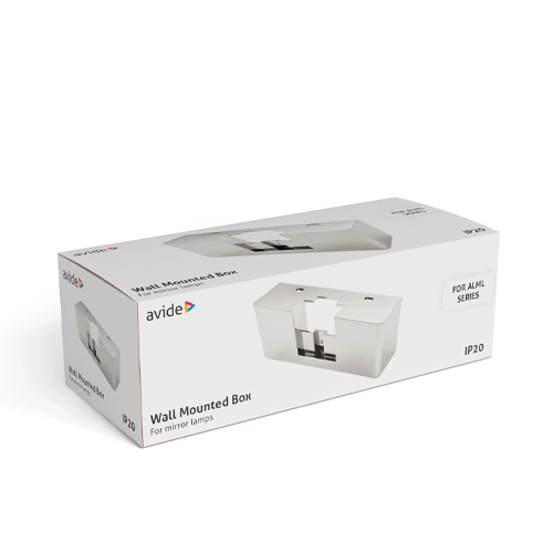 LED sienas spoguļu lampas montāžas kaste, 137x45x55 mm