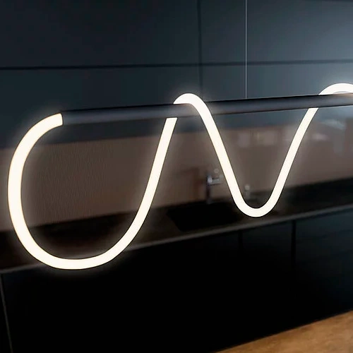 Ekskluzīva piekaramā lampa NEON FLEX, 5mx20W, 5mx1460Lm, 3000K