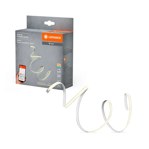 Умная LED COB лента 5m, 3.6W/m, 2700-6500K, IP20