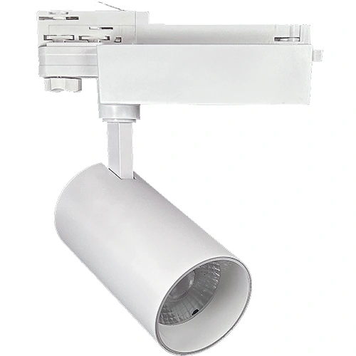 Трехфазный LED рельсовый светильник 30W, 3000K, 3900Lm, IP20, 36°