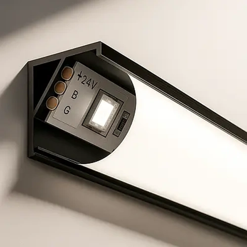 Stūra anodēts alumīnija profils LED lentei HB-15.8X15.8BM