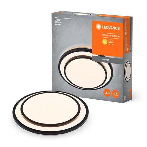 LED Потолочный светильник, плафон, 16W, 3000K, 2000Lm, IP20, Orbis Berlin