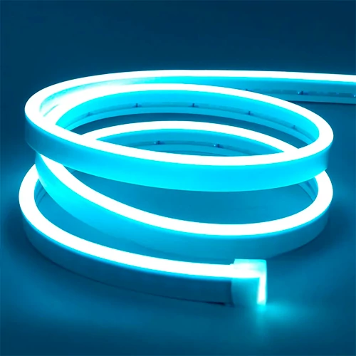LED Неоновая лента 12V, холодный синий, IP67, 5m, 6x12mm, NEON FLEX